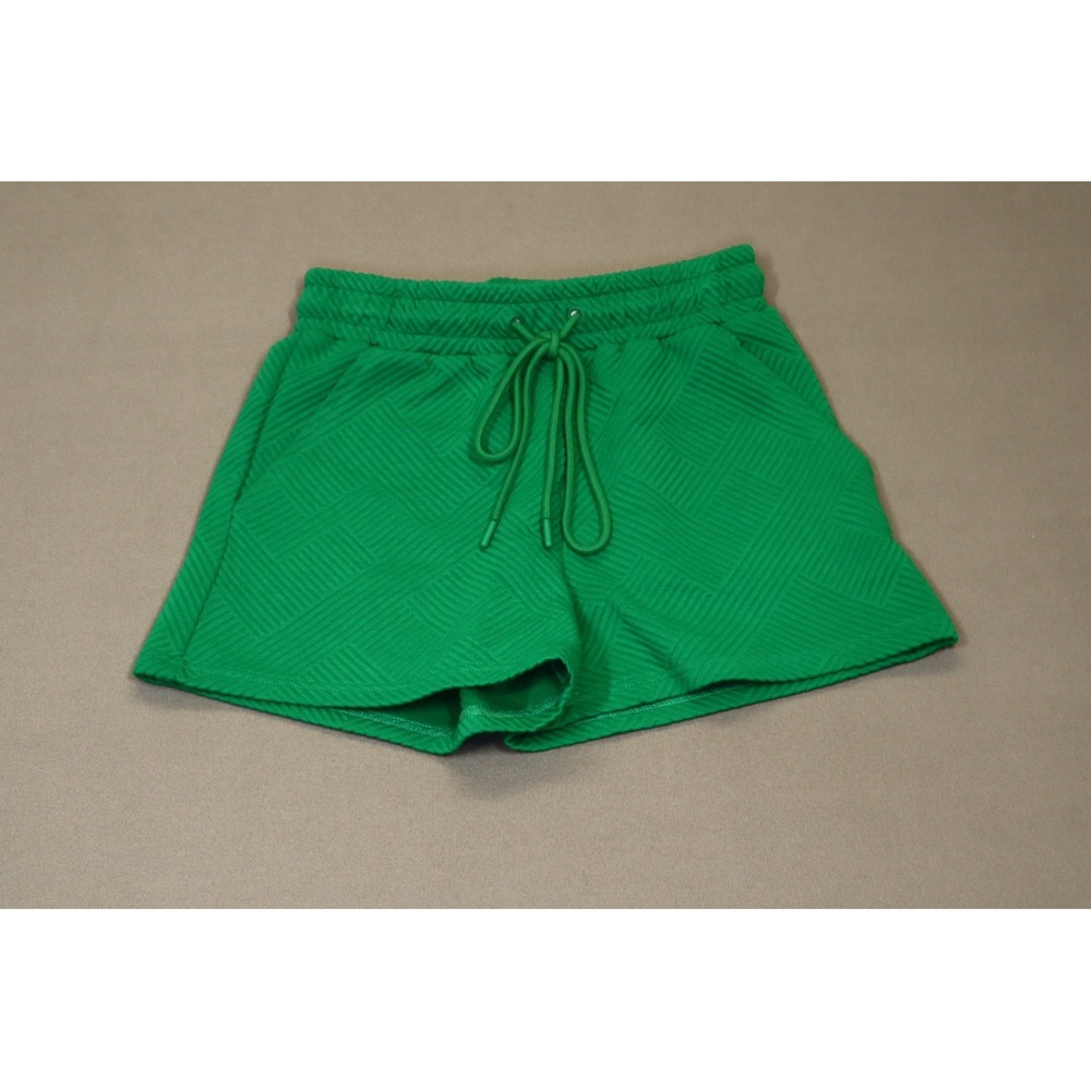See‎ And Be Seen Women's Green Textured Shorts Size S